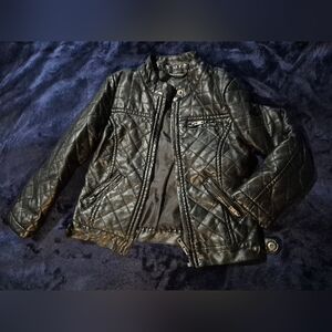 JCPenney Black Quilted Kids Jacket